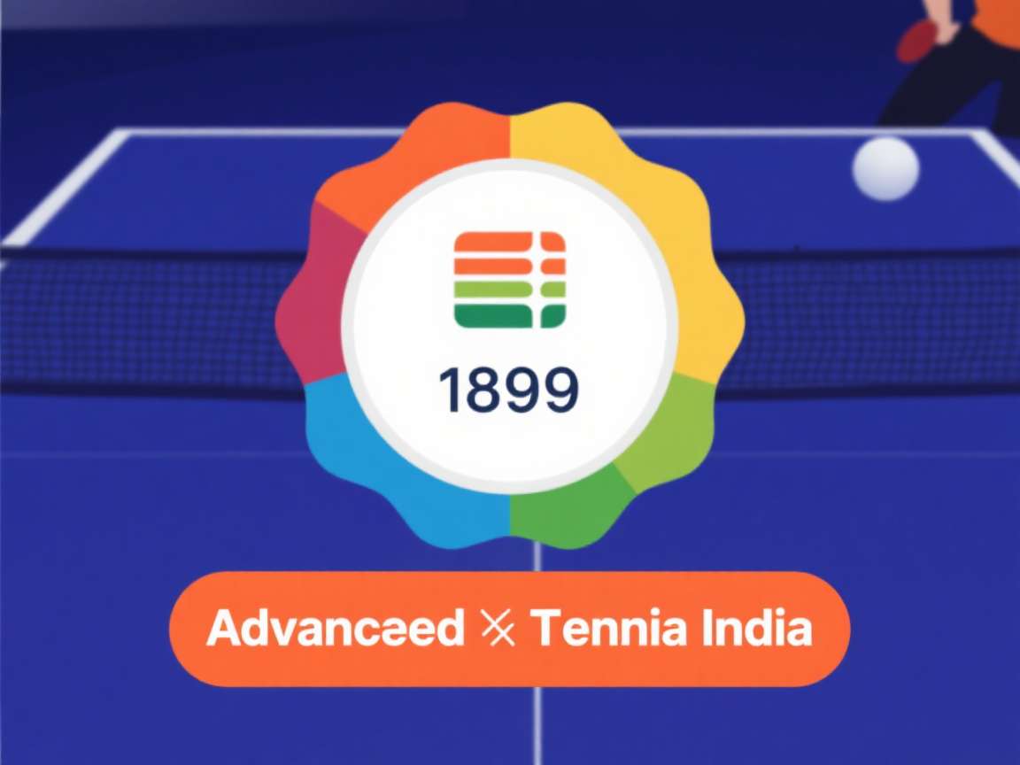 Advanced Table Tennis India Player Ratings Advanced Table Tennis India player reviews and ratings screen showing 4.8 rating from thousands of players